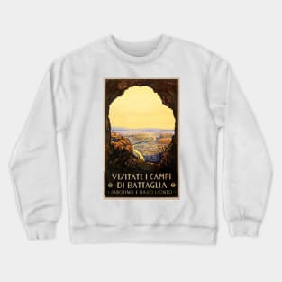 Visitate Campi Di BATTAGLIA Terme ENIT Vintage Italy Tourism Crewneck Sweatshirt